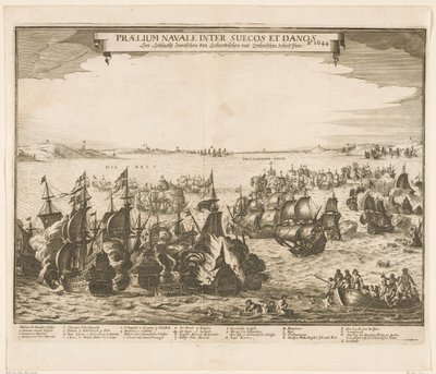 ベルトでのスウェーデンとデンマークの艦隊間の海戦、1644 Praelium navale inter Suecos et Danos / Ao. 1644 / Schlacht Zwieschen den Schwedischen und Dehnischen Schieffflota (オブジェクトのタイトル) を参照 作： Anonymous