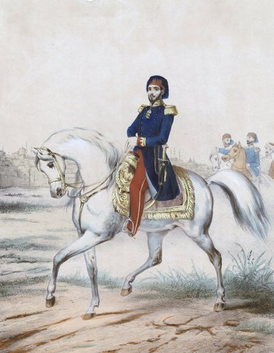 アブドゥルメシド Ier - スルタン アブドゥルメシド I (1823-1861) - 匿名 - 1853 - カラーリトグラフ - 37x27,4 - 個人蔵 作： Anonymous Anonymous