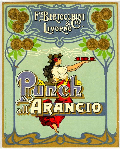オレンジパンチの広告（Chromolithography 1905年 作： Anonymous Anonymous