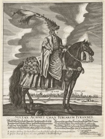 Ahmet III - Sultan Ahmed III (1673-1736) - Anonymous - 1710 - 銅版画 - 37,5x28 - Private Collection 作： Anonymous Anonymous