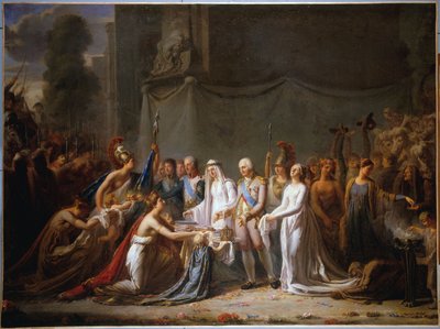 1814年5月3日、ルイ18世のパリ入城の寓意（油彩・カンヴァス） 作： Anonymous Anonymous