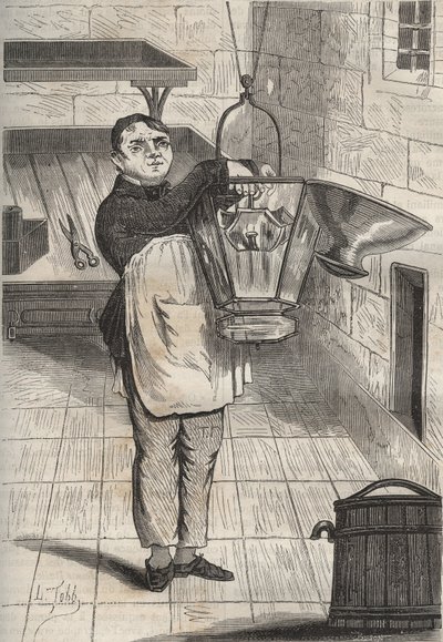 アンテルム・コレット（1785-1840）、ロシュフォールのバッグンで。ピエール・ザッコーネ（1817-1895）の『Histoire des bagnes depuis leur création à nos jours』（1877年）に掲載されている版画（Colonia Penale - Penal colony）。プライベートコレクション 作： Anonymous Anonymous