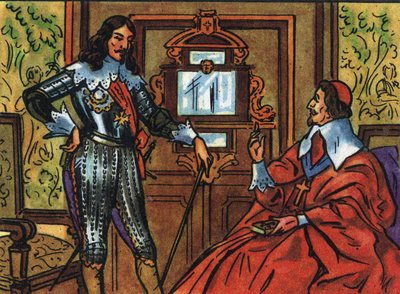 アルマン・ジャン・デュ・プレシ・ド・リシュリューまたはリシュリュー枢機卿（1585-1642）、フランス公使、フランス国王ルイ13世（1601-1643）。Collection des souverains et chefs d