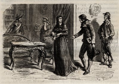 1793年6月1日、パリでのローラン夫人の逮捕 - ローラン夫人の逮捕（Manon Roland, nee Jeanne Marie Philippon 作： Anonymous Anonymous