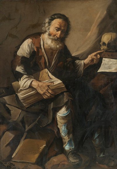 カシオドール（マグヌス・アウレリウス・カシオドルス元老院議員）（485～580年頃） - Cassiodorus par Anonymous, 17世紀初頭 - 油彩・キャンバス 作： Anonymous Anonymous