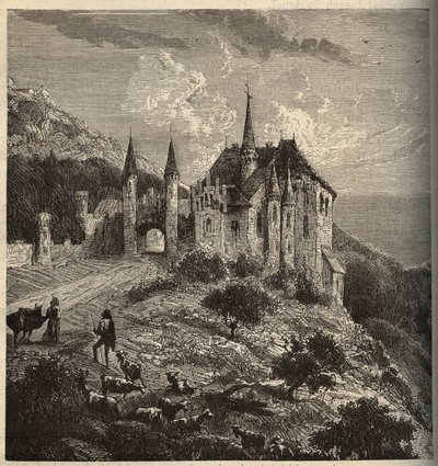 Chateau du Montet - Vandoeuvre-les-Nancy - Lorraine - engraving in "PATRIE" - DESCRIPTION PECTUREQUIREQUE DE LA FRANCE EN 6 VOLUES BY LUCIEN HUARD - 19世紀末 作： Anonymous Anonymous