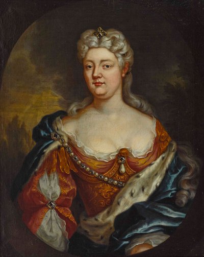 ナッソー・ザールブリュッケン伯爵夫人カロリーネ（1704-1774） - 匿名。油彩・キャンバス、1725年頃。サイズ : 85x67 cm プライベート・コレクション 作： Anonymous Anonymous