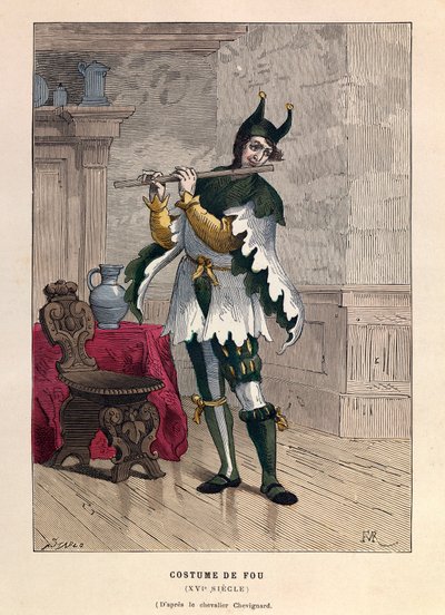 16世紀の狂気のコスチューム - Costume of a fool 16th Century - private collection 作： Anonymous Anonymous