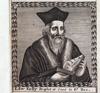 エドワード・ケリーまたはエドワード・タルボット (1555-1597) - 匿名の作品、彫刻 作： Anonymous Anonymous