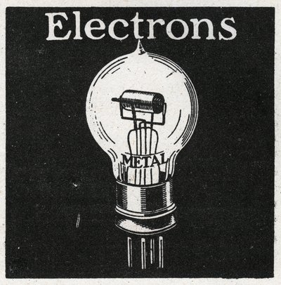 電気現象：電子。1925年の匿名のイラスト。個人蔵。 作： Anonymous Anonymous