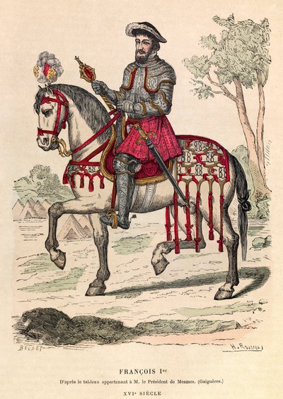 フランス王フランソワ1世（1494～1547年）の騎馬像 - フランス王フランソワ1世（1494～1547年）の騎馬像 - 個人蔵 作： Anonymous Anonymous