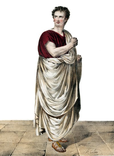 Felicity-Auguste Saillot dit Desmousseaux フランスの俳優（1785 - 1854）、Etienne de Jouy（1764-1846）の「Sylla」でRoscius役を演じる。 作： Anonymous Anonymous