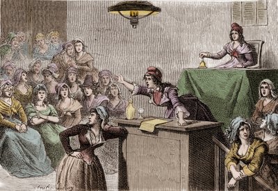 フランス革命1789年～1799年、政治家婦人会 作： Anonymous Anonymous