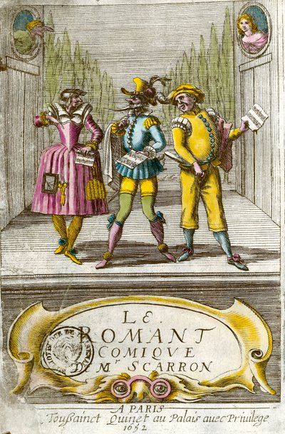 フランスの作家ポール・スカロン（1610-1660）の「喜劇小説」の扉。 作： Anonymous Anonymous