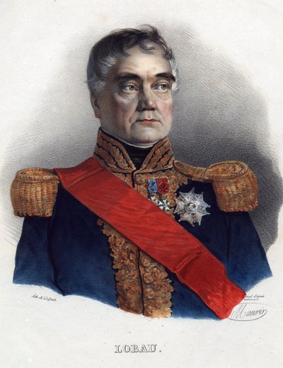 ジョルジュ・ムートン・ド・ロボー（1770-1838）、フランスの元帥 - 匿名 - 1835 - リトグラフ、水彩 - 32x24 - 個人蔵 作： Anonymous Anonymous