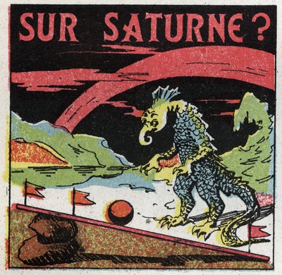 グレース：土星の質量の尺度。1925年の匿名のイラスト。個人蔵。 作： Anonymous Anonymous