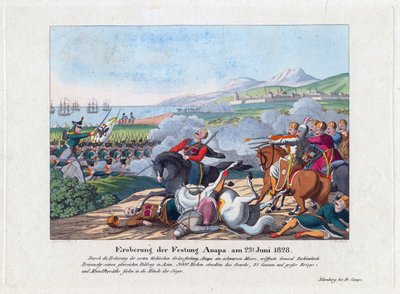 Guerre russo-turque de 1828-1829 - 6月23日のアナパ要塞の陥落 作： Anonymous Anonymous