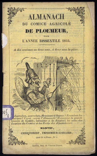 Guignol - Comice Agricole de Ploemeur社説の表紙 作： Anonymous Anonymous