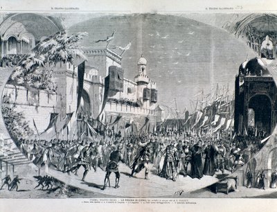 1883年にパルマで上演されたハレヴィのオペラ「キプロスの女王」の挿絵 作： Anonymous Anonymous