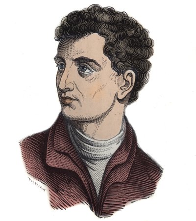 leone battista alberti (1404-1472).イタリアの数学者、建築家、画家、作家。エングレービング 作： Anonymous Anonymous