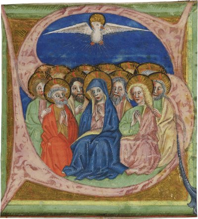 "La pentecote" (The Pentecost) Lettrine s tiree d