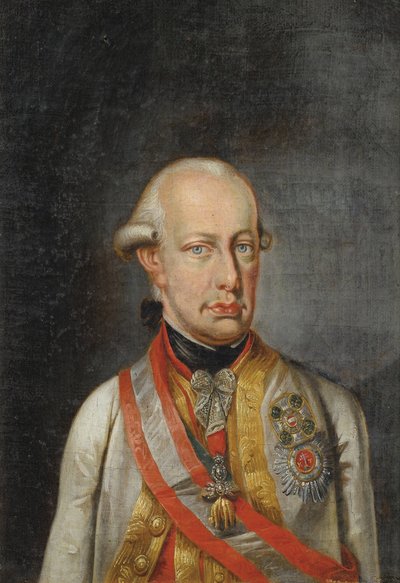 Leopold II Empereur des Romains - Neoclassicism : 神聖ローマ皇帝レオポルド2世（1747-1792）の肖像、匿名、1780年頃。キャンバスに油彩、34x23.5cm。個人蔵 作： Anonymous Anonymous