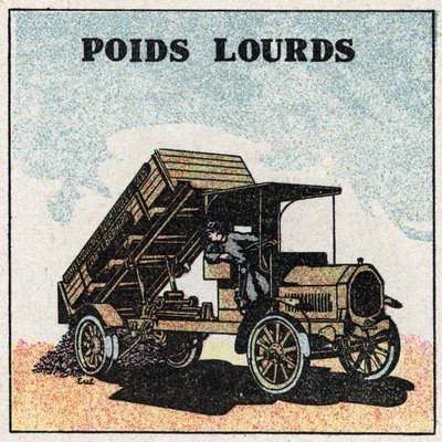 機械式トラクション：トラック1925年の匿名のイラスト。個人蔵。 作： Anonymous Anonymous