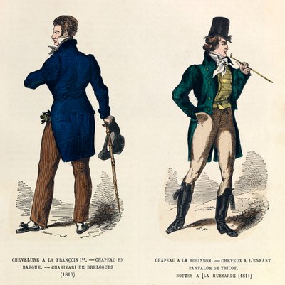 皇帝ナポレオン1世の時代（1810年、1811年）の男性用コスチューム - 個人蔵 作： Anonymous Anonymous