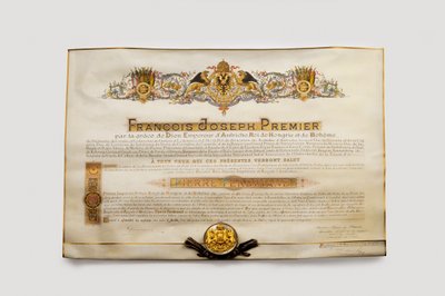 金の羊毛の勲章The Austrian Golden Fleece - Diplôme d