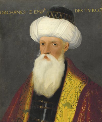 Orhan, Orkhan ou Urchan - オスマン帝国のスルタン、オルハン1世（1281-1362）の肖像 par Anonymous, 19世紀初頭 - 油彩・キャンバス, 65x54 - 個人蔵 作： Anonymous Anonymous