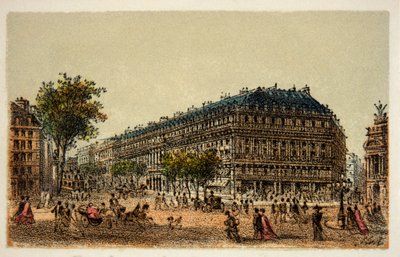 1874年パリ：カプシーヌ大通り 個人蔵 作： Anonymous Anonymous