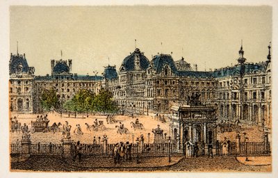 1874年のパリ。新生ルーヴル美術館、個人蔵 作： Anonymous Anonymous