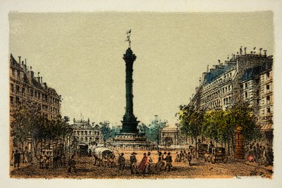 1874年のパリ。7月の列」プライベート・コレクション 作： Anonymous Anonymous