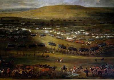 1705年のモーゼル号の航路。1705年の匿名の絵画。Chateau De Vaux Le Visomte（シャトー・ドゥ・ヴォー・ル・ヴィゾムテ）。 作： Anonymous Anonymous