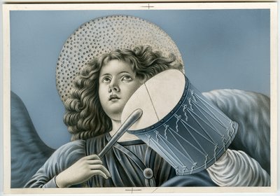 Pious image: a musician angel (print) 作： Anonymous Anonymous