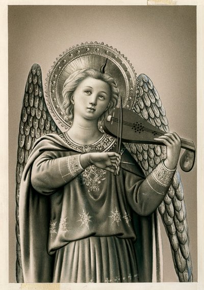 Pious image: a musician angel (print) 作： Anonymous Anonymous