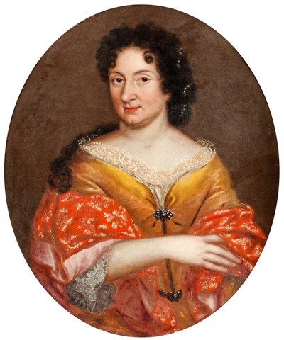 "Portrait of Anna Mons, mistress of Tsar Peter I" (Portrait of Anna Mons (1672-1714)) Anonymous painting circa 1700 油彩・キャンバス Dim 72x60 cm Private Collection 作： Anonymous Anonymous