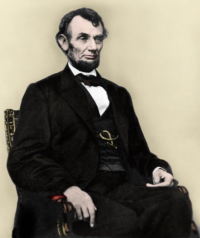 Portrait of Abraham Lincoln - エイブラハム・リンカーン（1809-1865）の肖像 アメリカ合衆国第16代大統領。 作： Anonymous Anonymous
