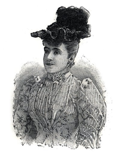 イタリアの歌手、アデリーナ・パティ（1843-1919）の肖像。Le Petro Parisien "に掲載された版画。 作： Anonymous Anonymous