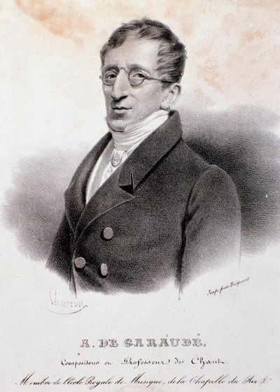 Alexis de Garaude (1779-1852) フランスの作曲家の肖像。19世紀のフランスの作曲家。 作： Anonymous Anonymous