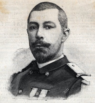 アントワーヌ・ミゾン（1853-1899）の肖像。"Le Peute Parisien "に掲載された版画 作： Anonymous Anonymous