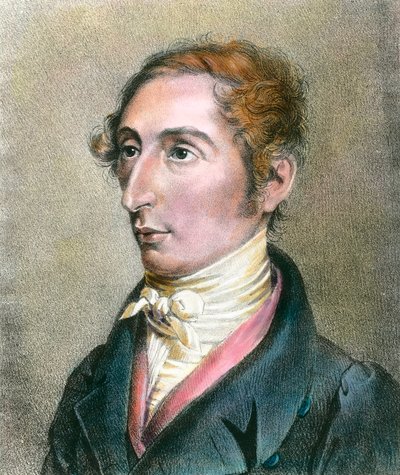 カール（カール）・マリア・フォン・ウェーバー（1786-1826）の肖像 ドイツの作曲家 19世紀のエングレーヴィング 個人蔵 作： Anonymous Anonymous