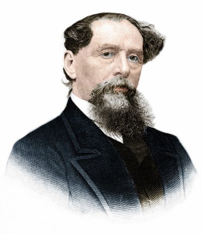 チャールズ・ディケンズ(1812-1870)の肖像。 作： Anonymous Anonymous