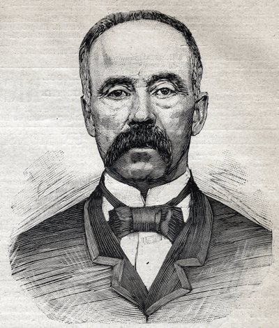 スコットランド出身のイギリス人植物学者、チャールズ・ムーア（1820-1905）の肖像。1893年「Le Petit Parisien」に掲載されたエングレーヴィング。 作： Anonymous Anonymous