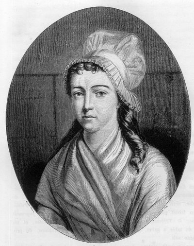 シャルロット・コルデー（1768 - 1793）の肖像 - デュプレ・ド・ラ・マヘリーの「Le Livre Rouge - Histoire De L