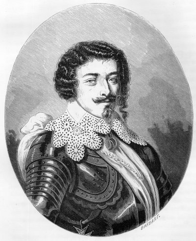 モンモランシー（モンモランシ）公爵ヘンリー2世（1595-1632年）の肖像 - デュプレ・ド・ラ・マヘリーの「Le Livre Rouge - Histoire De L