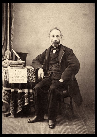 フランチェスコ・クリスピ（1818-1901）の肖像 1863年のイタリアの政治家。©Lee-leemage 作： Anonymous Anonymous
