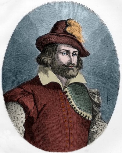 アンリ4世（1553-1610）を暗殺したフランソワ・ラバイヤック（1578-1610）の肖像 - アンリ4世（1553-1610）を暗殺したフランソワ・ラバイヤック（1578-1610）の肖像 - デュプレ社の「赤い本-フランスにおけるエシャドーの歴史」に掲載されている1863年のエングレーヴィング。 作： Anonymous Anonymous