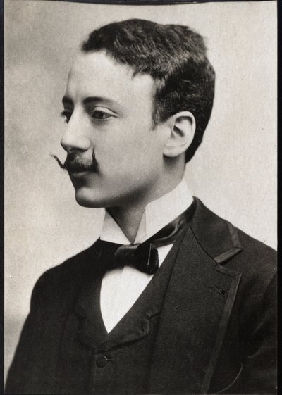 イタリアの作家、ガブリエーレ・バイ・アヌンツィオ（1863-1938）の肖像。 作： Anonymous Anonymous