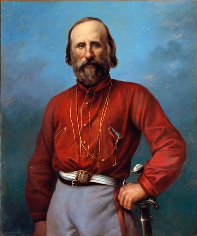 ジュゼッペ・ガリバルディ（1807-1882）の肖像 無名の絵画 19世紀ブレシア、個人蔵 作： Anonymous Anonymous